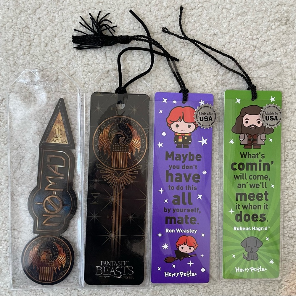 Harry Potter and Fantastic Beasts Bookmarks Set (4)